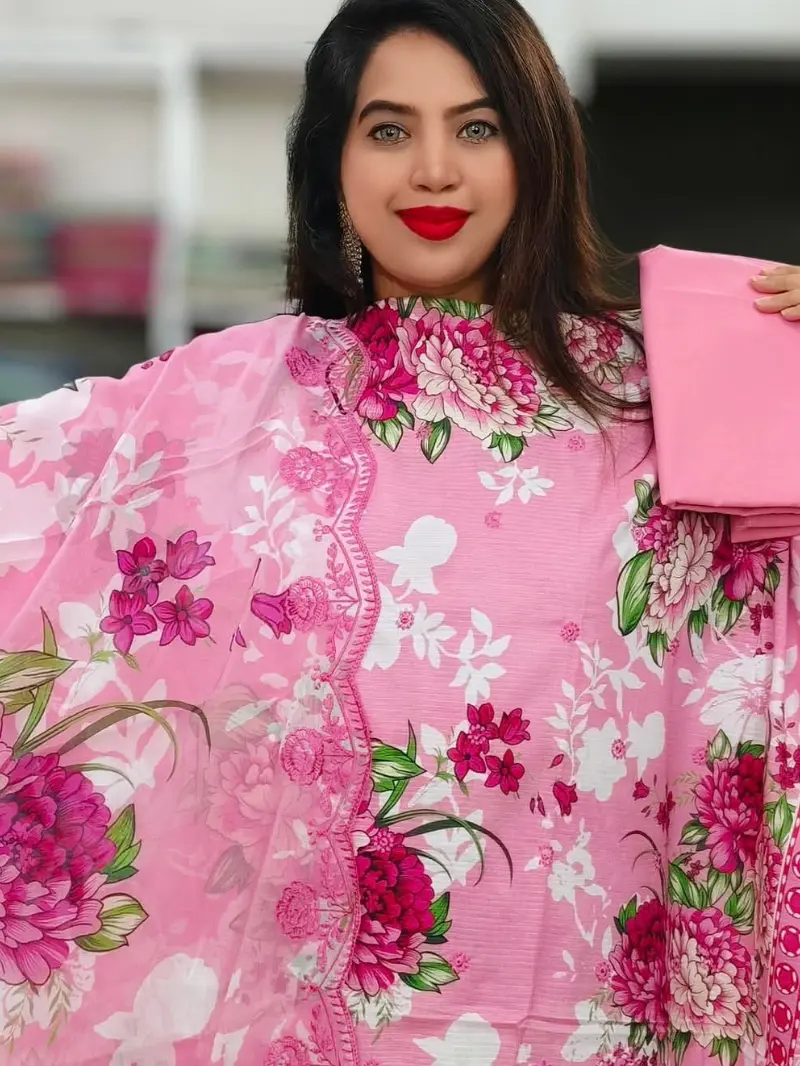 Unstiched Pakistani Pure Cotton dress