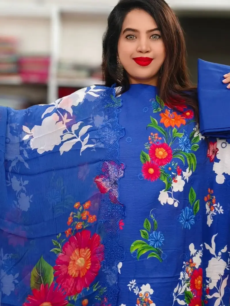 Unstiched Pakistani Pure Cotton dress