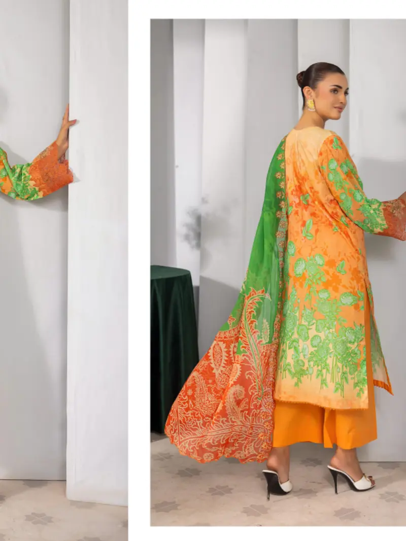 Unstiched Pakistani Pure Cotton dress