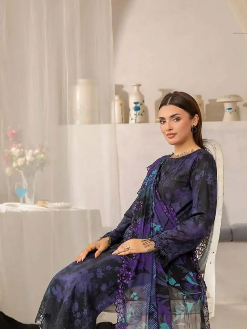 Unstiched Pakistani Pure Cotton dress