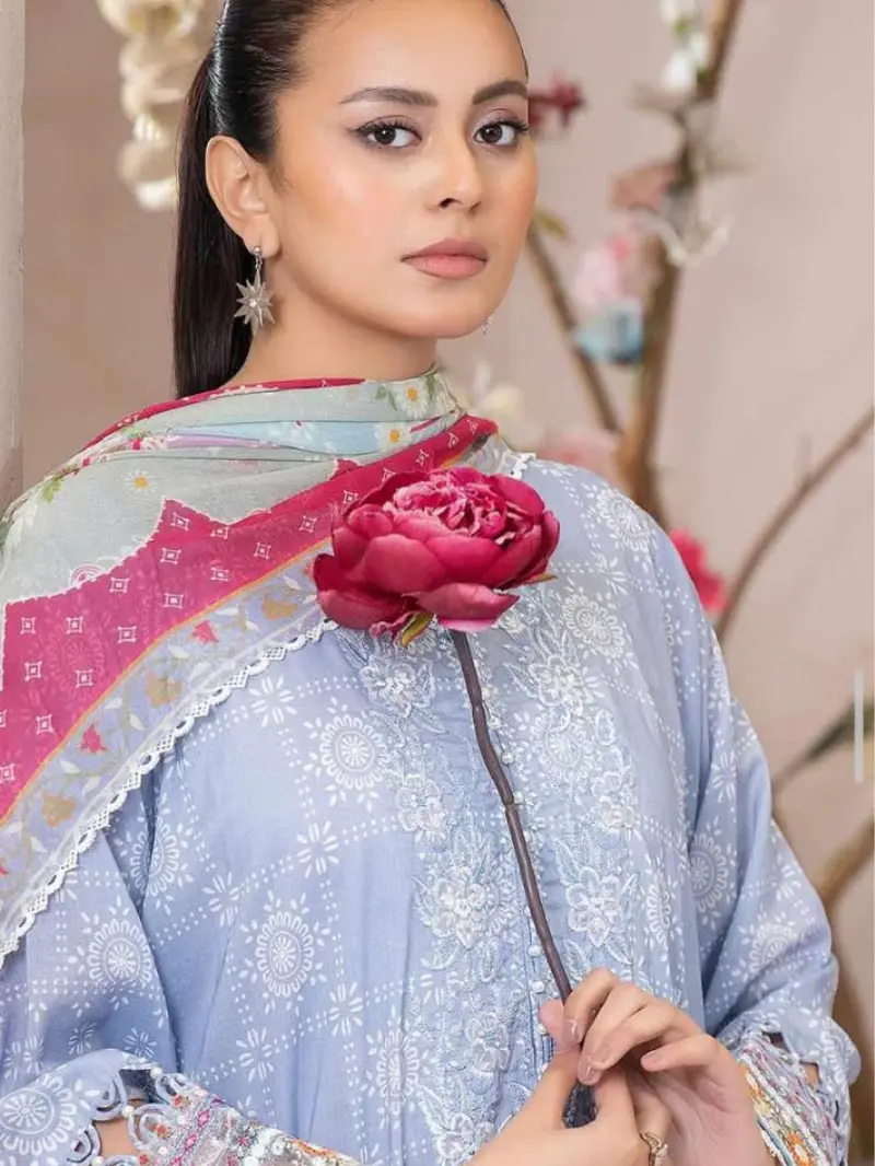 Unstiched Pakistani Pure Cotton dress